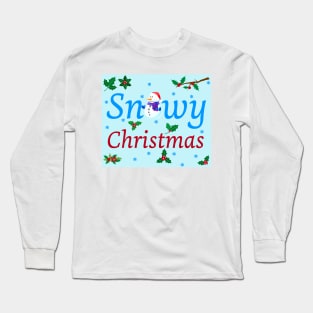 Snowy Christmas Long Sleeve T-Shirt